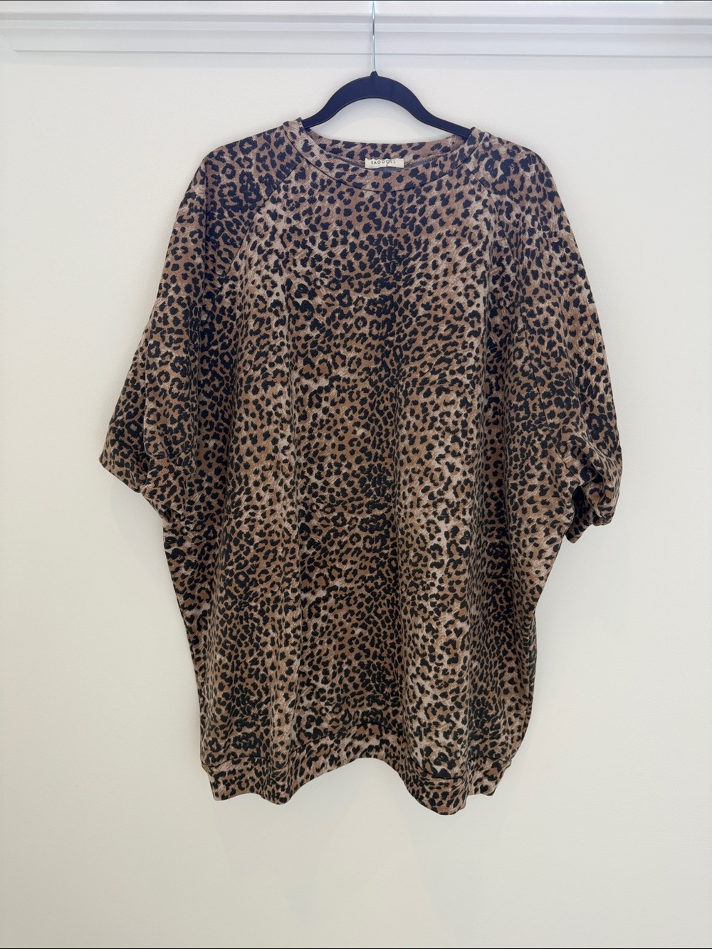 Ragdoll Oversized Leopard Print Pullover - Brown & Black